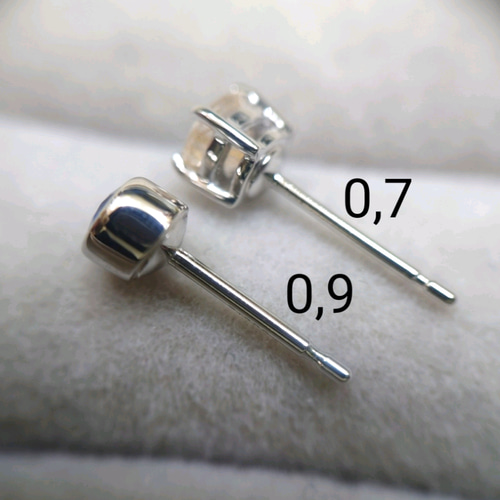 プラチナ900 ルビー 覆輪ピアス 7月 Pt900 ピアス（スタッド・一粒