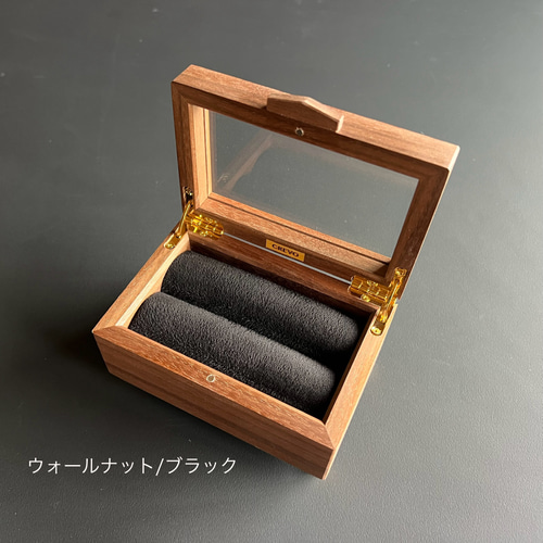 ☆特別クーポン配布☆世界三大銘木 木製リングケース【RINGcase