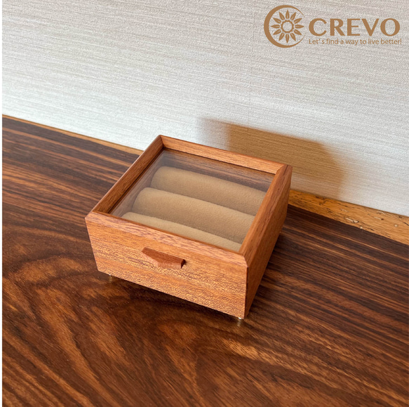☆人気商品☆世界三大銘木 木製リングケース【RINGcase-two slot