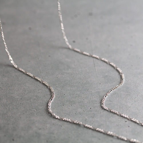 クリスマスにも♡SV925 シルバー フィガロチェーンネックレス 華奢