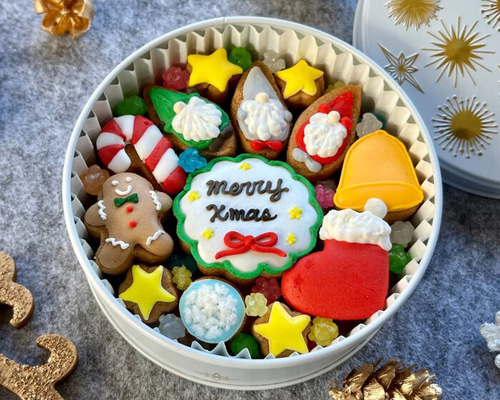 クリスマス限定デザイン缶 ☆クリスマスver☆アイシングクッキー