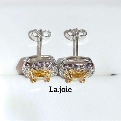 人工ダイヤ jaune SONA イエローダイヤモンド ピアス その他