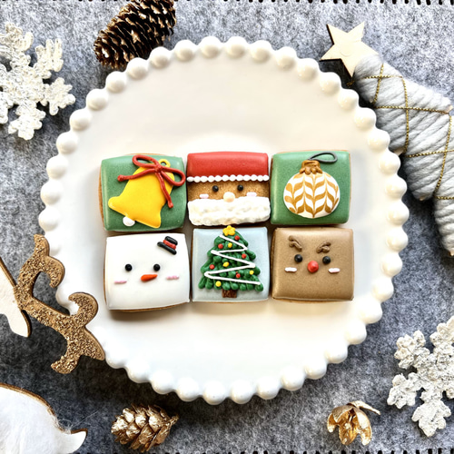 ☆ホワイトクリスマスver☆アイシングクッキー＆ザクザククッキー缶