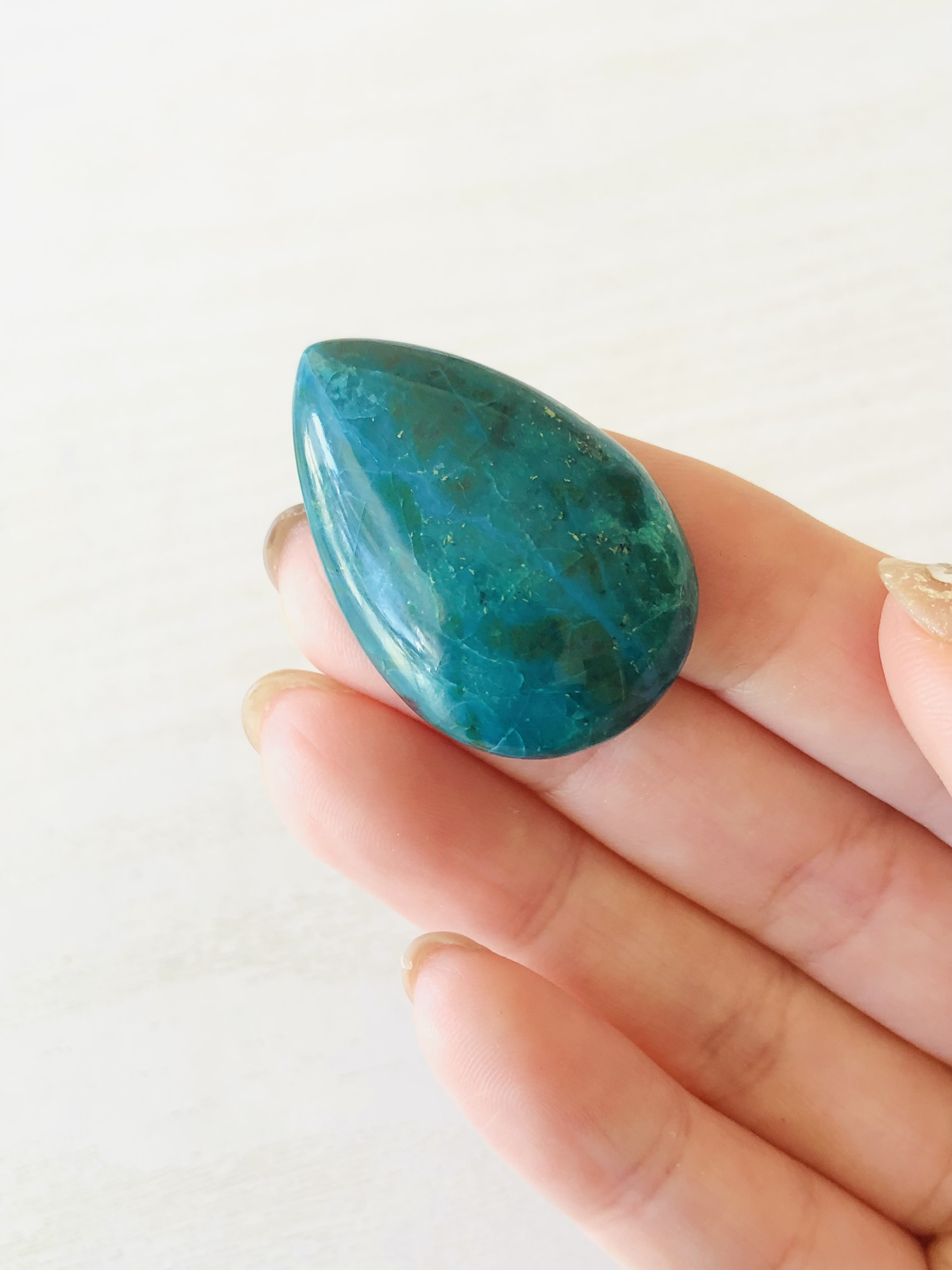 大粒！クリソコラのルースタンブル