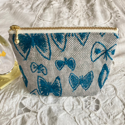 ⚮̈ミナペルホネン　mermaid まるっこポーチ bonheurとmermaidの小さなミニミニポーチ☆ミナペルホネン