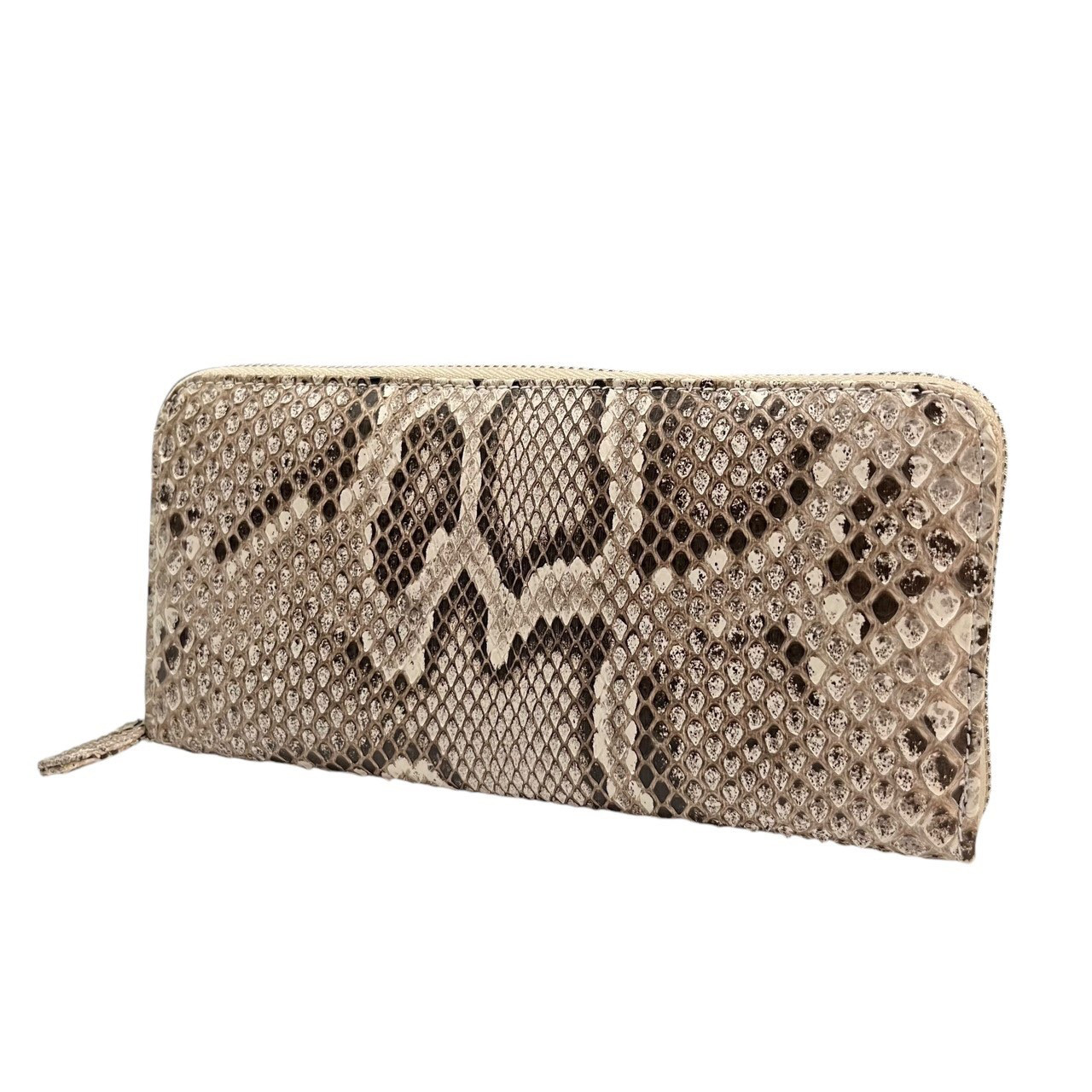 1月31日までのオーダーセール実施中！★ 無双★ パイソン革ラウンドファスナーウォレット