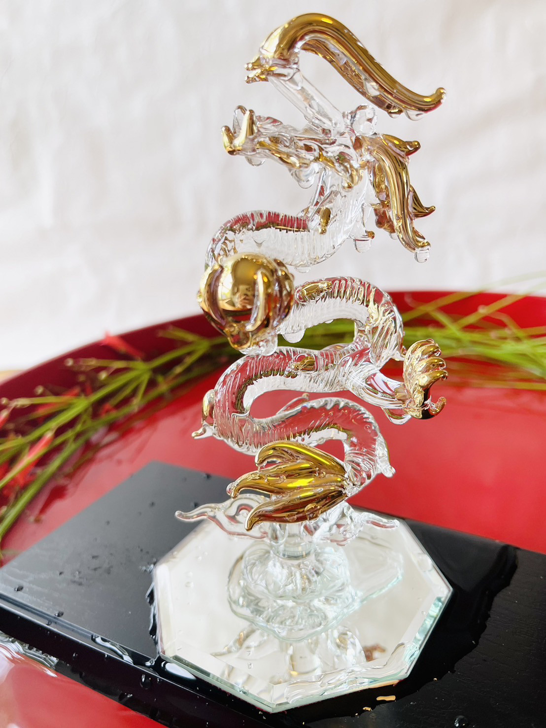 金彩昇竜（黒台座付）