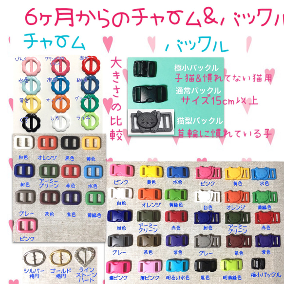 49800＊迷子札付＊フルオーダーの軽い首輪 5枚目の画像