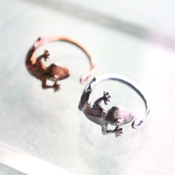 そーっと見てるよ 指にぎゅっとつかまるナマケモノのリング