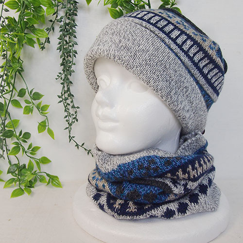 アルパカ ネックウォーマー ・ニットキャップにもなるBT AU9043A 4,950円