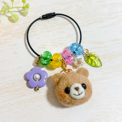 アンテプリマ　テディベア くま　キーホルダー　ワイヤー　ピンク　チャーム くま ぬいぐるみ キーホルダー 雑貨 クマ かわいい 可愛い キー