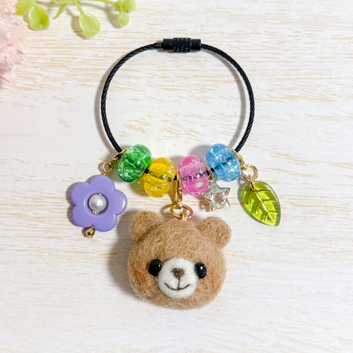 ♡色を楽しむ♡羊毛フェルトのカラフルじゃらじゃらワイヤー