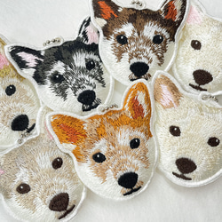 【SALE 20％OFF】送料無料　柴犬 リアル刺繍 チャーム キーホルダー 犬 しばいぬ スマホ 動物  ペット シバ 4枚目の画像