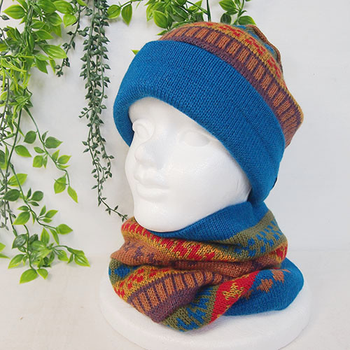 アルパカ ネックウォーマー ・ニットキャップにもなるBT AU5784B