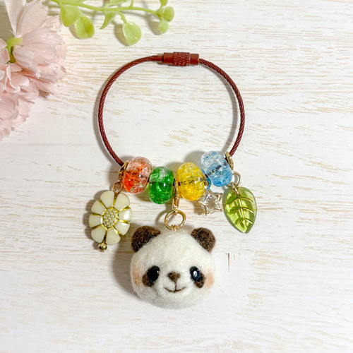 ♡色を楽しむ♡羊毛フェルトのカラフルじゃらじゃらワイヤーリング