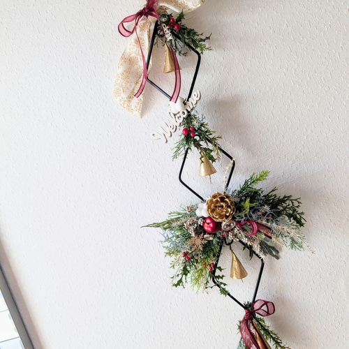 再販〗【早割】Christmasアイアンベルのアレンジメント