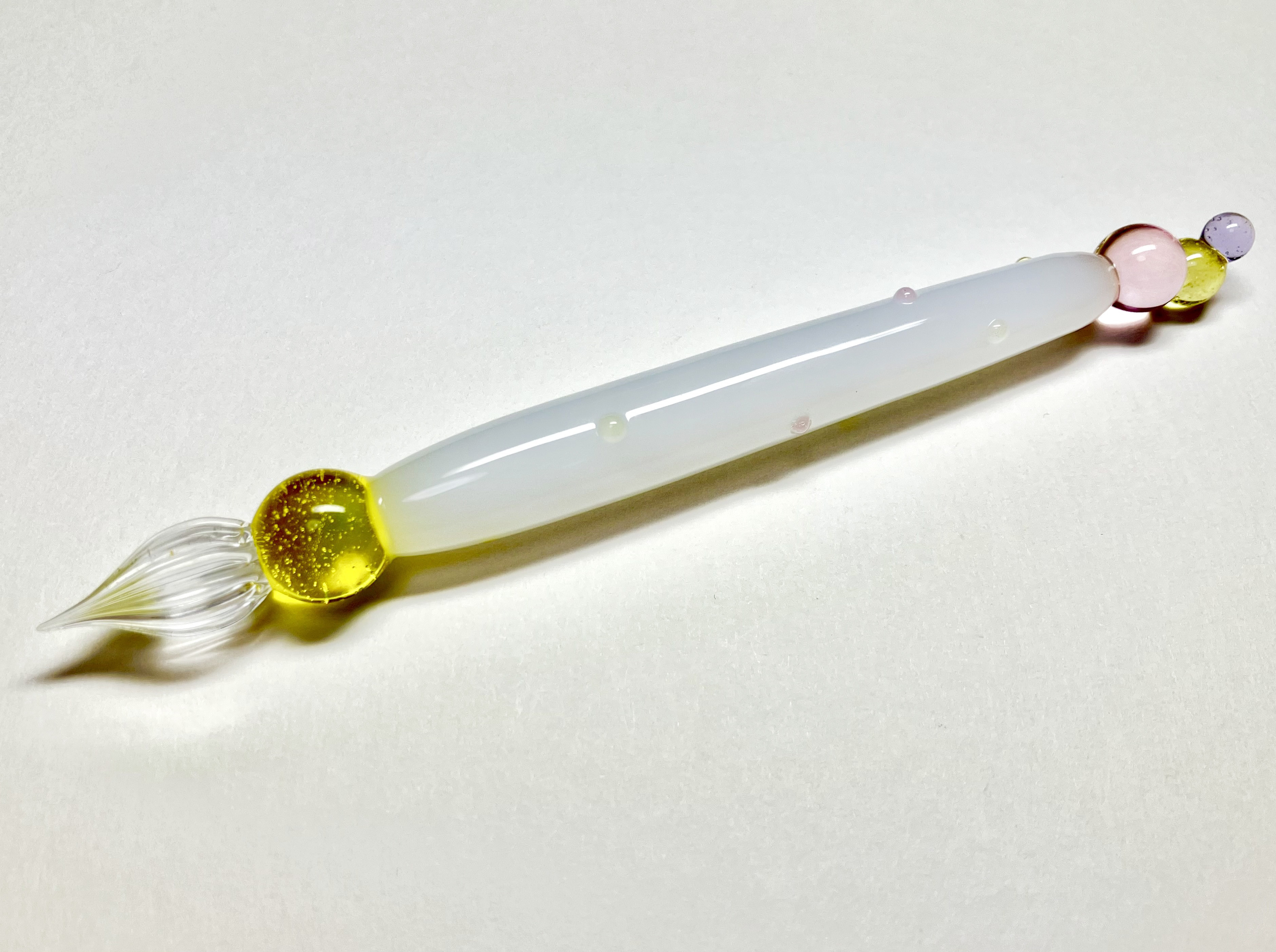 POP STAR ORION イエロー/ピーチ【ガラスペン】