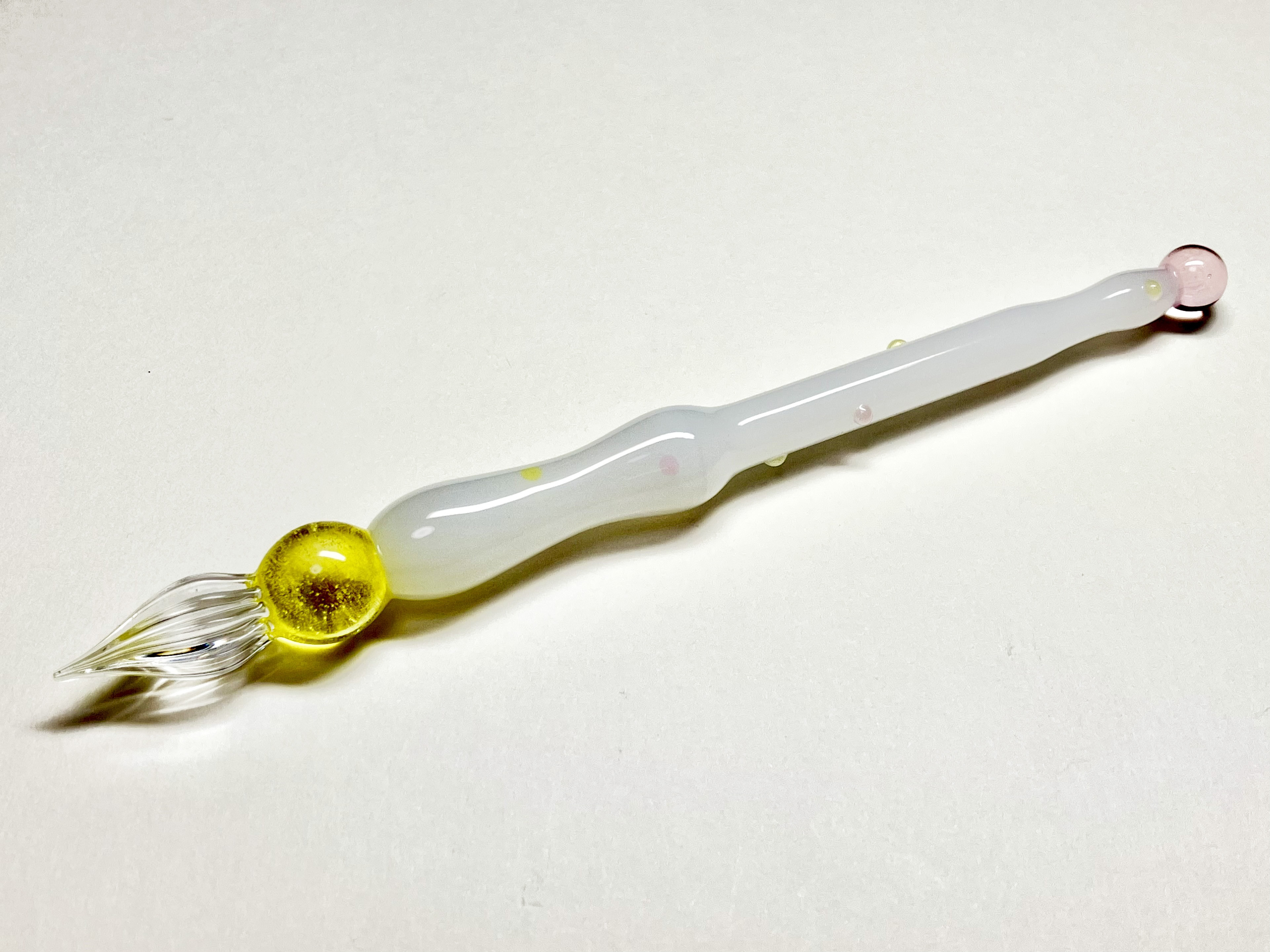 POP STAR  イエロー/ピーチ【ガラスペン】