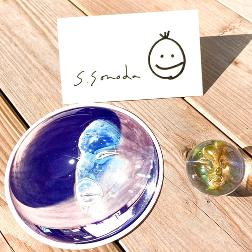 Fume Glass Implosion Marble ボロシリケイトガラス マーブル WITR12