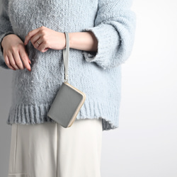 お札が折れない コンパクトウォレット 【 シュリンクレザー 】 名入れ 本革 ミニ財布 ギフト HW18K 18枚目の画像