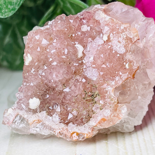 ザンビア産 ホワイトキャップアメジストクラスター