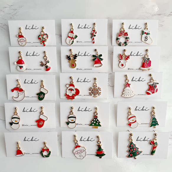 クリスマスピアス クリスマスイヤリング イベント クリスマス サンタ