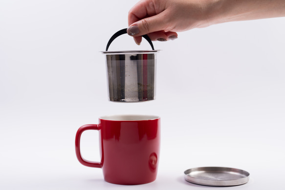 少しリッチなブリューインマグ(赤) １杯毎の「狭山茶6種セット」 11枚目の画像