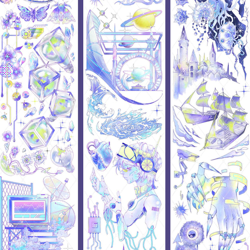 サイバーフューチャータイム PET紙テープ シェルライト 5m巻