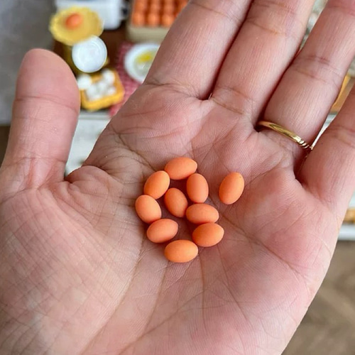 ミニチュア ミニサイズ 小さなたまご 5個 たまご 卵 玉子 赤い