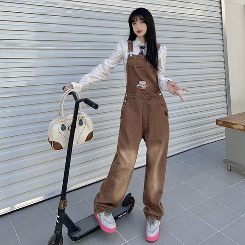 大きいサイズ レディース オーバーオール サロペット デニム 新品 
