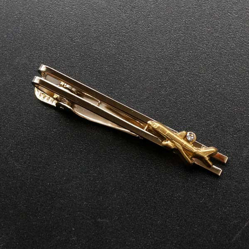 スワロフスキー 飛行機 スワロフスキー『飛行機/ゴールド』箱付き