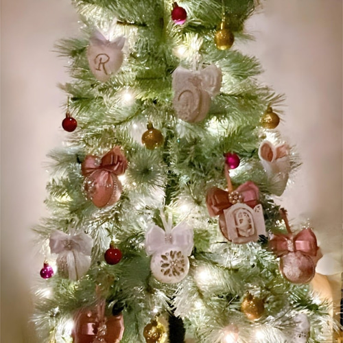 クリスマス オーナメント 6点セット_ピンク｜クリスマス