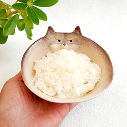 オオカミ飯碗 　動物の陶器　１点あります 4枚目の画像