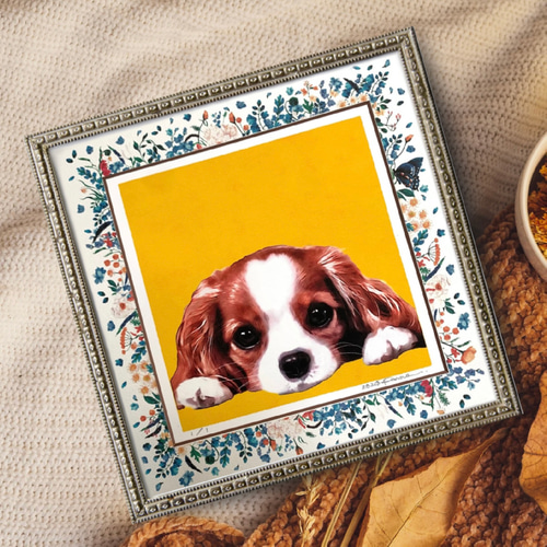 うちの子アート【似顔絵オーダー +マット台紙 +原画データ】ペット