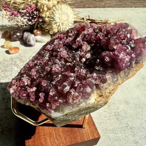 赤いフローライト 原石 ・天然石・鉱物標本 ☆C35☆ その他インテリア