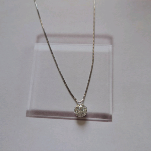1点もの】プラチナ900 1カラット ダイヤモンドネックレス 限定