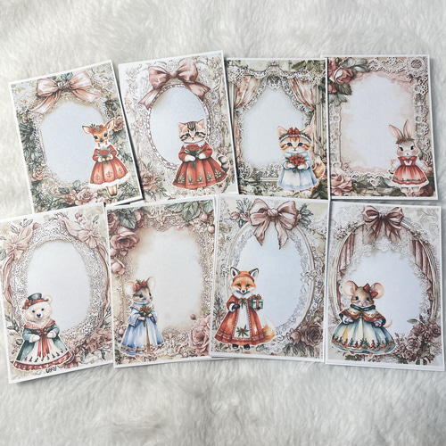 おすそ分けファイルクリスマスメモ水色