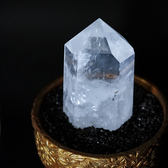 六角柱水晶 （特大）クリスタル 1.5kg & 鉢セット 天然石 その他