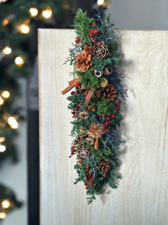 12/8(日)迄【オーダー】クリスマスガーランド スワッグ 彗雨