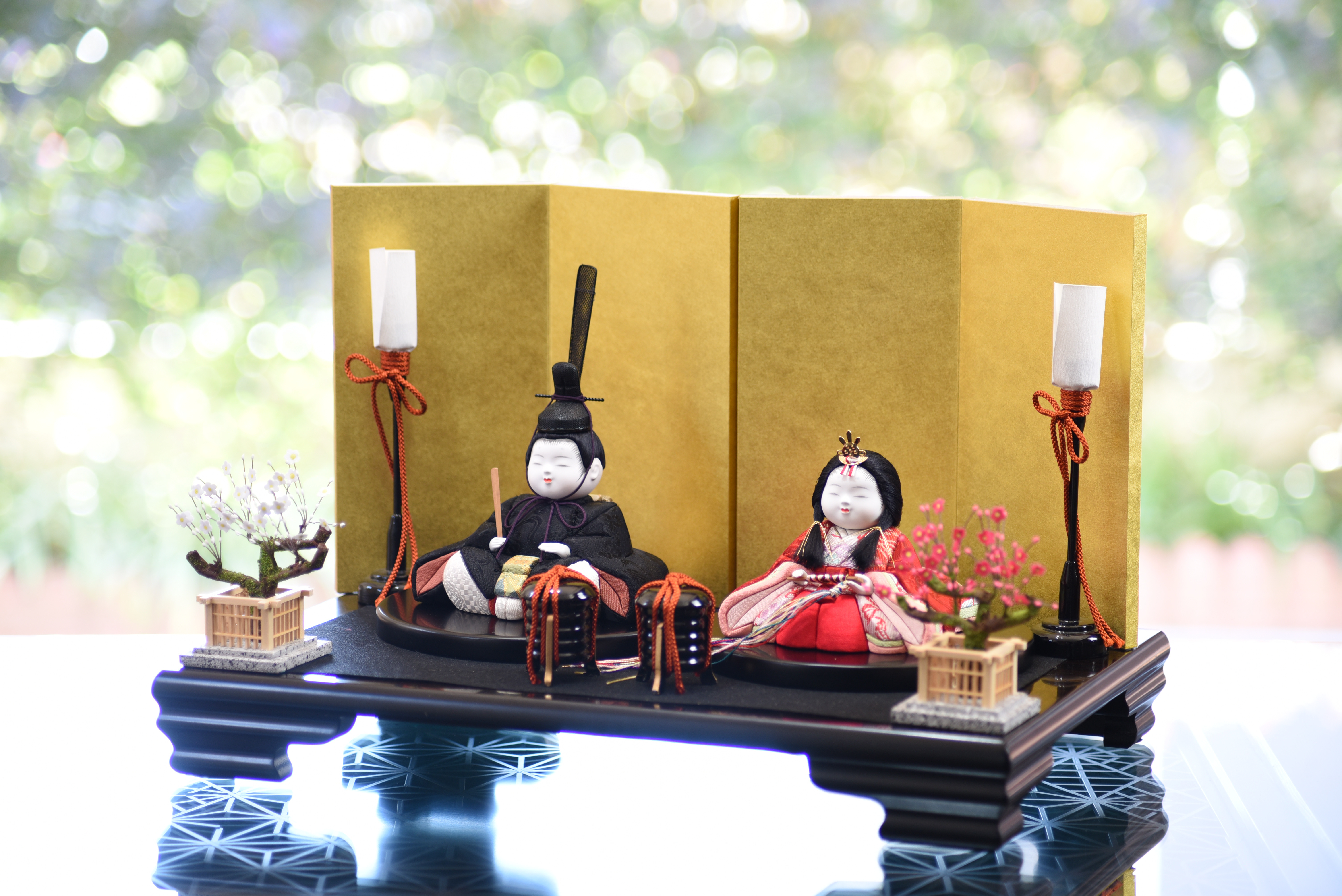 雛人形【彩華雛】　華台セット飾り