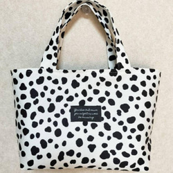 ダルメシアン柄ミニバッグ トートバッグ kumi 通販 18506288｜Creema