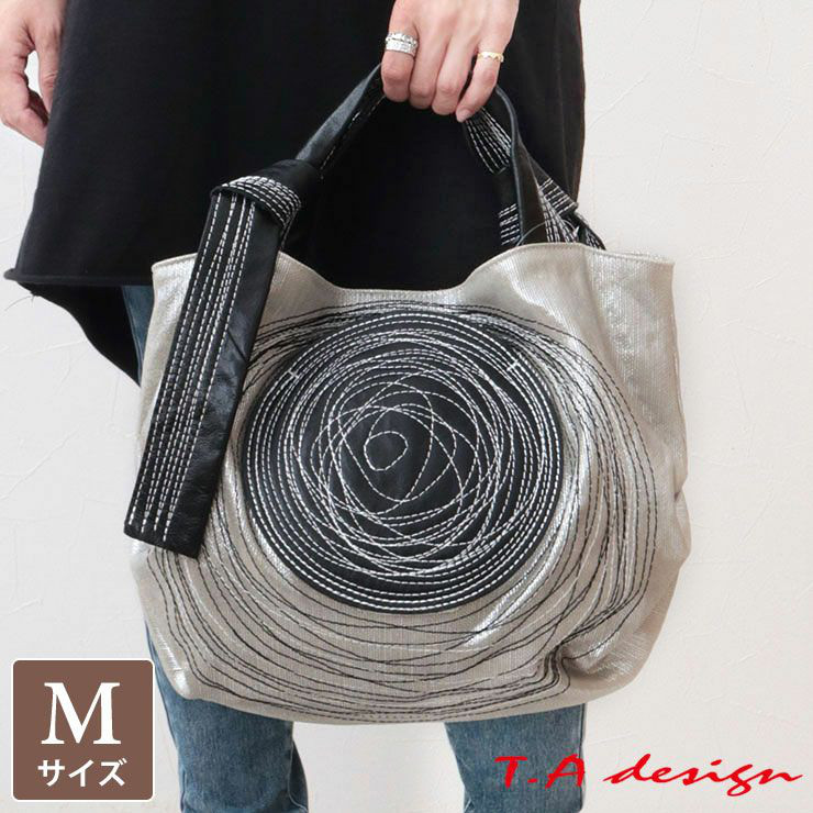 T.A design ティーエーデザイン トートバッグ グルグルステッチ