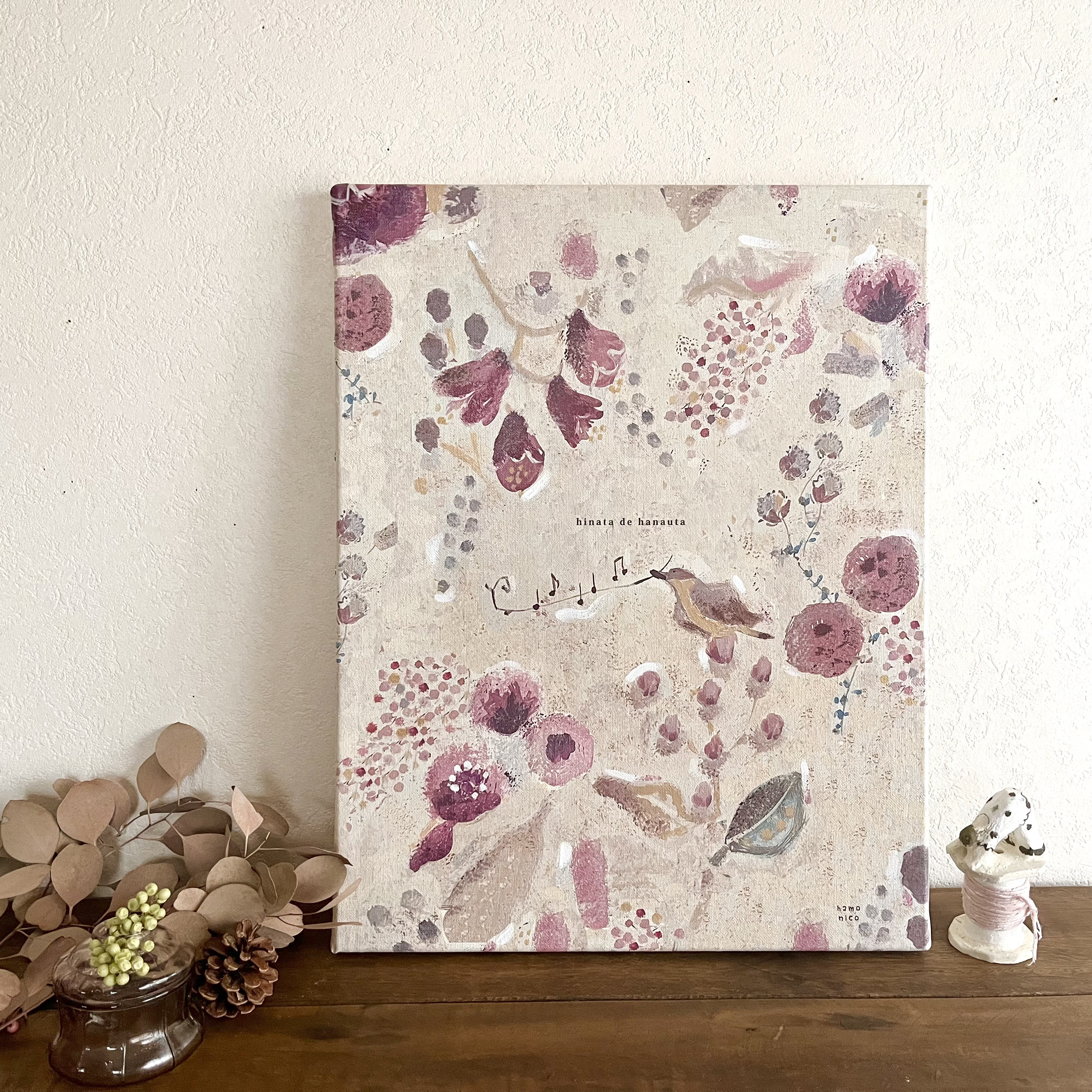 再販　音楽の41×32cm panel・花のワルツ/複製（＋加筆）