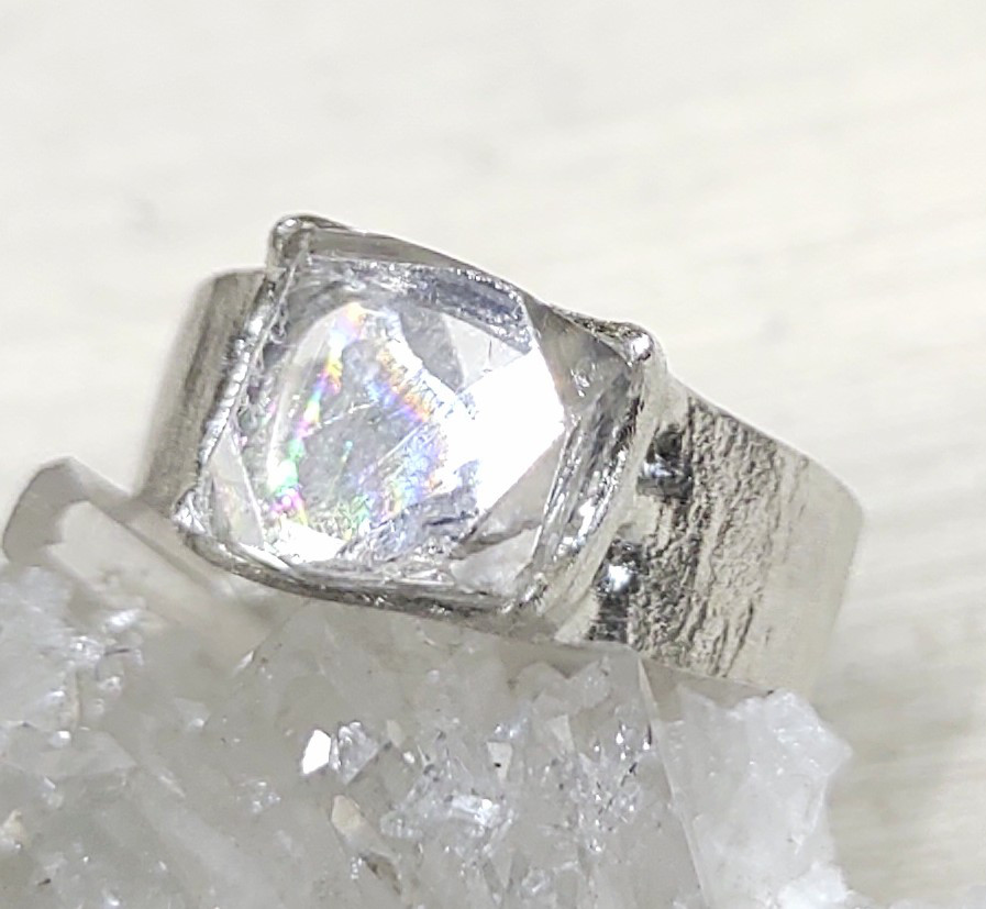 虹が灯るトパーズ＊925 ring