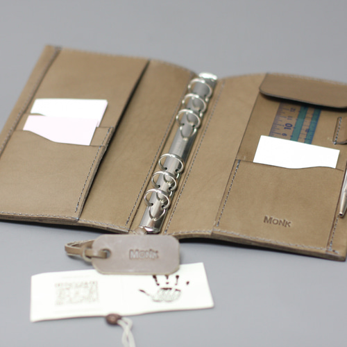 イタリアンレザー システム手帳 手帳 MONK handworks 通販