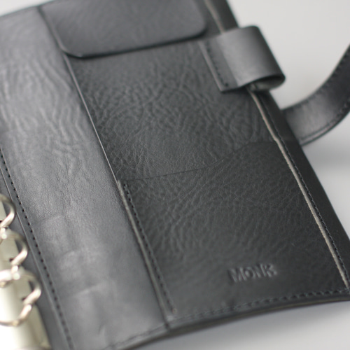 イタリアンレザー システム手帳 手帳 MONK handworks 通販 18506469