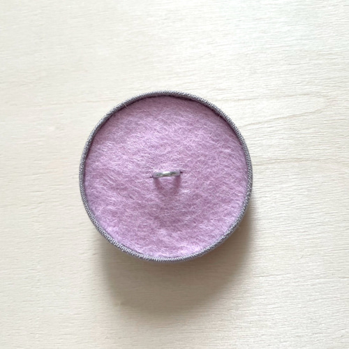 お花刺繍ヘアゴム くるみボタン ヘアゴム cocomu 通販 18506589