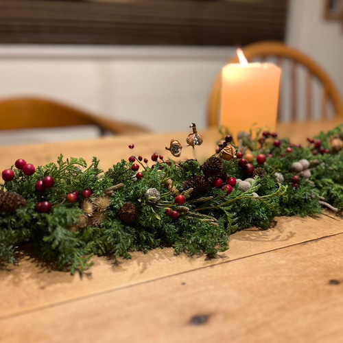 ♢受注制作♢ 森のクリスマス Ⅴ ~クリスマスパーティー.テーブル装花