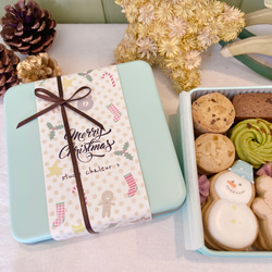 クリスマスクッキー缶♡（くま） 3枚目の画像