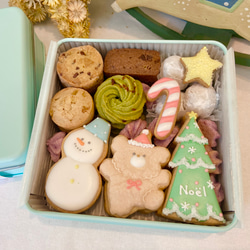 クリスマスクッキー缶♡（くま） 2枚目の画像